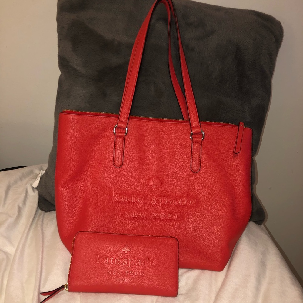 Red Kate Spade ♠️ purse & wallet